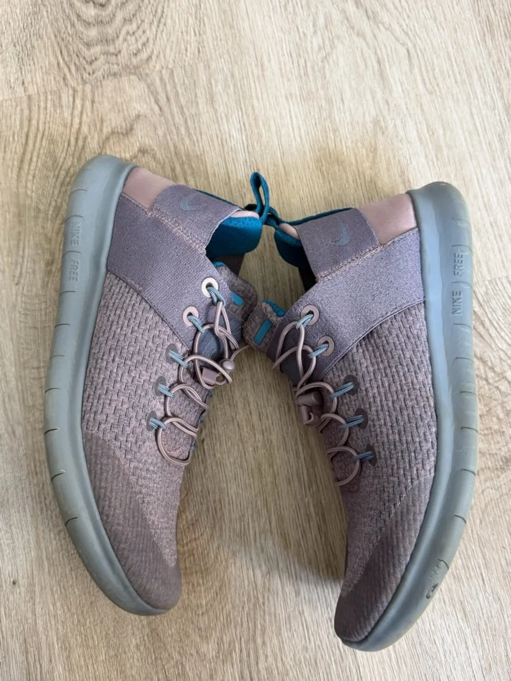 Nike Free RN Commuter | Women's 9 Plum/Thunder Blue - Picture 3 of 6